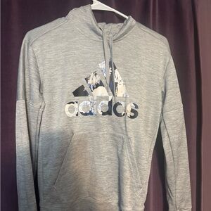 Adidas Heather Gray Men's Hoodie